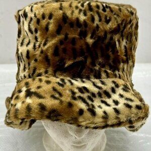 BOGO!  Brand New!! Faux Fur Leopard Bucket Hat